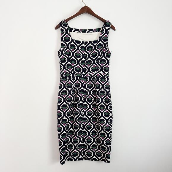 BODEN Heather Textured Shift Dress Navy Blue 6 - Picture 6 of 10